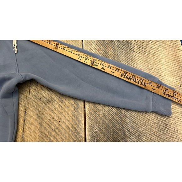 Hollister Hoodie Men XS Blue-Gray Pullover Fleece Logo Sweatshirt - Picture 7 of 7